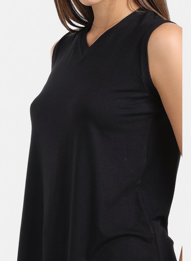 Carina V-Neck Sleeveless T-Shirt - Image 4