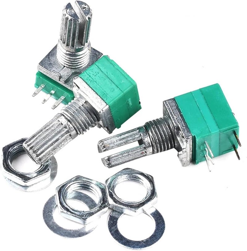 RK097NS RV097G RV097NS Audio Amplifier Sealed Potentiometer 3Pin 5Pin 6Pin 8Pin 15mm Shaft B1K B5K 5Pcs(6PIN 10K) - Image 1