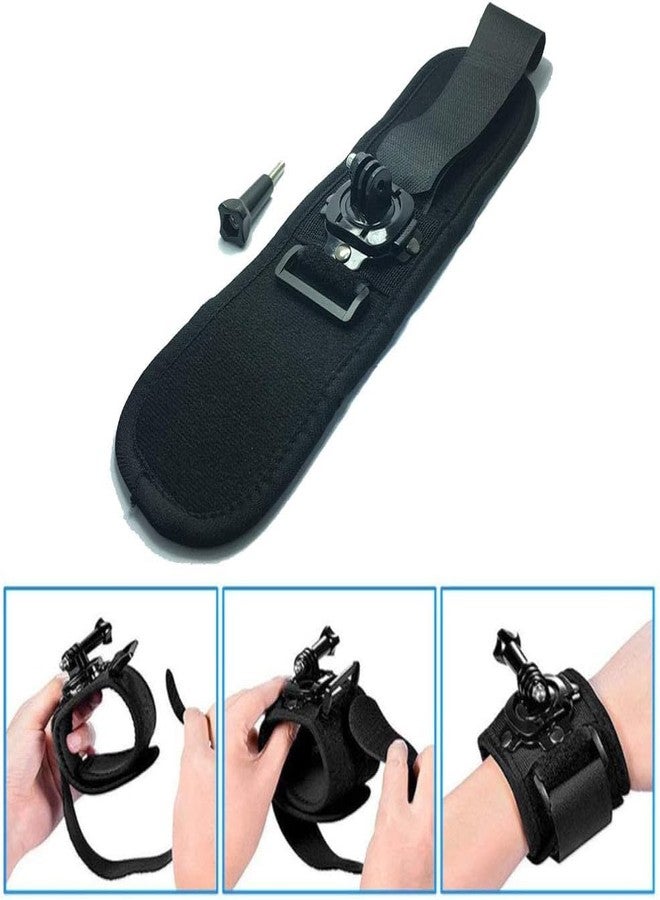 SHOPEE 360 Degree Rotation Hand Strap Mount Hand Glove Wrist Strap Mount for Hero 13/12/11/10/9/8/7/6/5/4 Black, Osmo Action 5 Pro/4/3 and Other Action Camera - Image 4