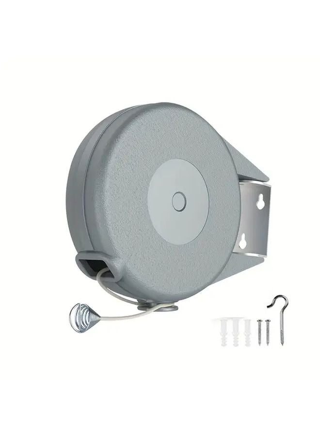 Generic Grey Heavy Duty Retractable Clothesline 40ft PVC Washing Line ...
