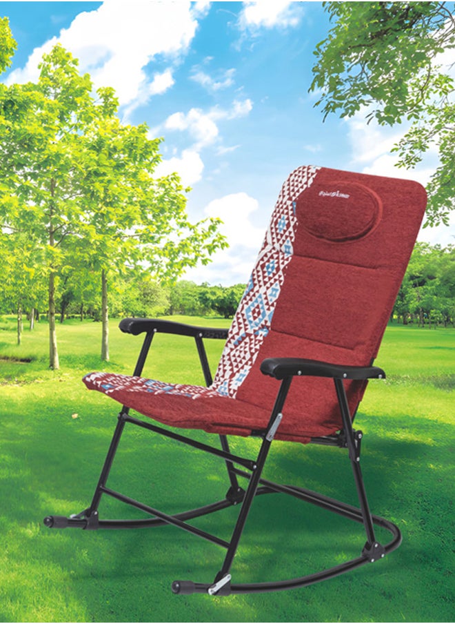 AL SANIDI Rocking chair for travel and camping, Trips Chair, Agate , Size 68*89*103 Cm  - Image 2