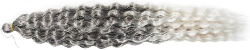 DSOAR Deep Twist Crochet Hair Hair Bundles Water Wave Synthetic Hair Extension Curly Braiding Ombre Curl Braiding Hairpiece, 22 Inch 3 Packs - Image 3