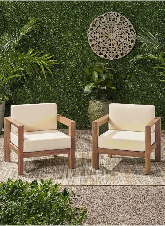 Two-chair set - Upholstered in burlap - 2 pieces - Beige & Brown - pzsku/ZE88FEE1A30A8B0B7752AZ/45/_/1737622212/a09340b6-e386-4f73-bf2a-3576d42a753e