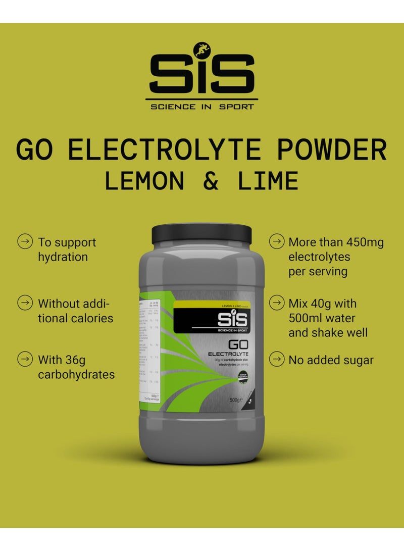 SIS GO Electrolyte Powder | 200mg Sodium | 36g Carbohydrates | Hydration | Energy | Easily Digestible | Lemon & Lime Flavour | 12 Servings | 500g - Image 3