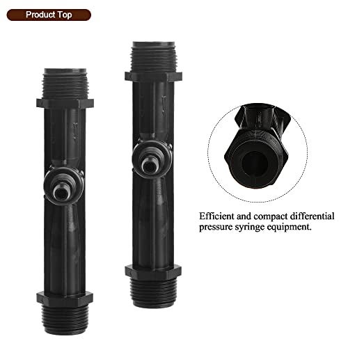 YXQ 3/4Inch Irrigation Venturi,Fertilizer Mixer Injectors Tube Agriculture Tool Plastic Black for Outdoor Garden Farm Lawn 2Pcs - Image 5