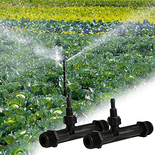YXQ 3/4Inch Irrigation Venturi,Fertilizer Mixer Injectors Tube Agriculture Tool Plastic Black for Outdoor Garden Farm Lawn 2Pcs - Image 3