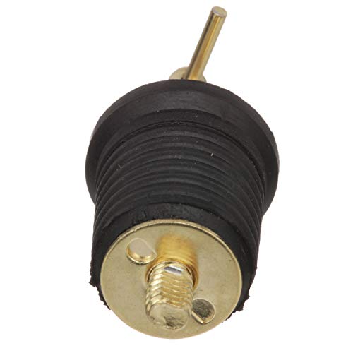 Attwood 11587-4 T-Handle Drain Plug, for 1-Inch-Diameter Drains, Locks in Place, Brass-Plated Handle - Image 3