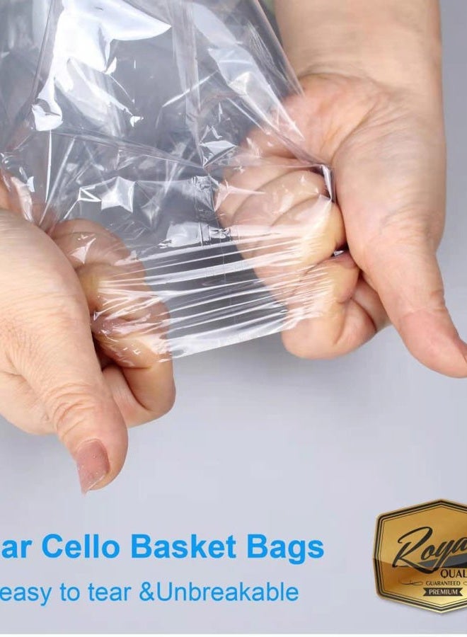AOUKAR Shrink Wrap Bags for Gift Baskets 36Pcs 14x18 Inches Chear PVC Heat Shrink Bags Cellophane Wrap for Packaging Large Bags for Easter, Holiday, Birthday, and Any Occasion - Image 2
