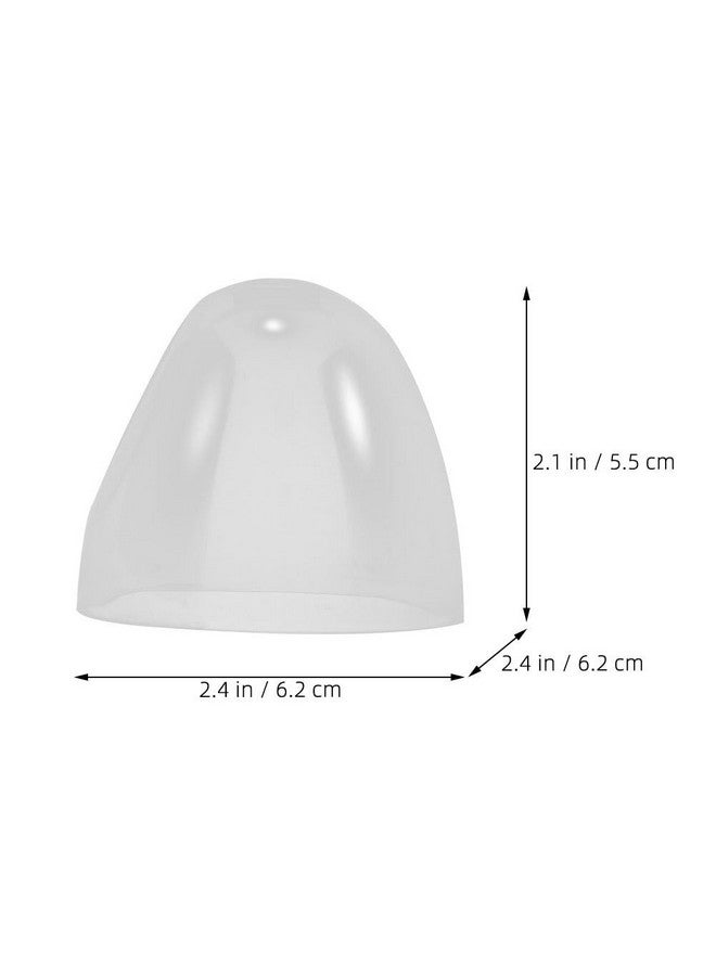 Amosfun 4Pcs Baby Bottle Caps Replacement Clear Milk Bottle Lids Plastic Wide Mouth Baby Feeding Bottle Dome Caps Dust Cover Baby Bottle Accessories - Image 1