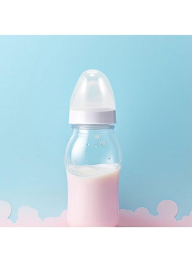 Amosfun 4Pcs Baby Bottle Caps Replacement Clear Milk Bottle Lids Plastic Wide Mouth Baby Feeding Bottle Dome Caps Dust Cover Baby Bottle Accessories - Image 4