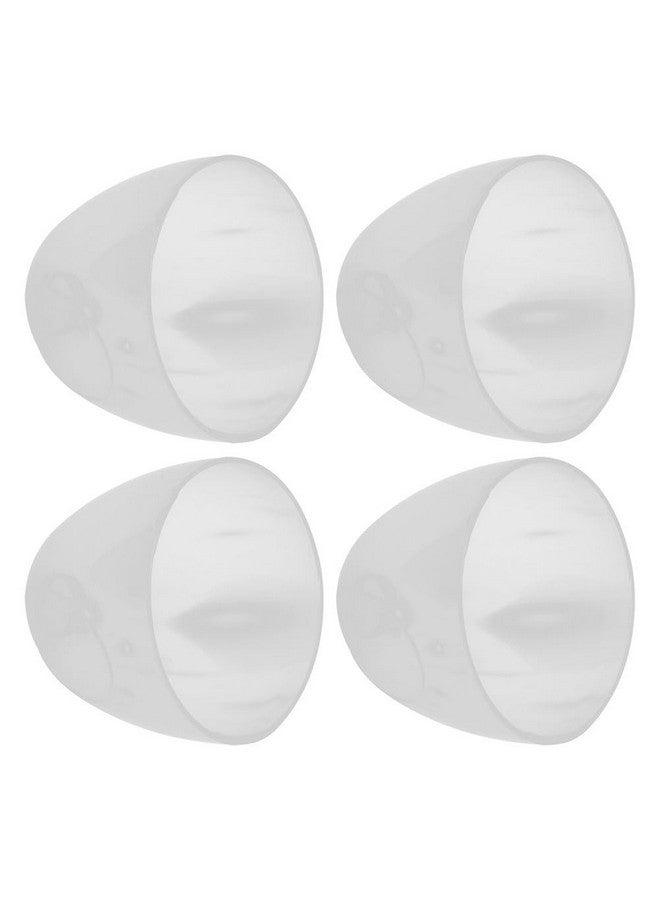 Amosfun 4Pcs Baby Bottle Caps Replacement Clear Milk Bottle Lids Plastic Wide Mouth Baby Feeding Bottle Dome Caps Dust Cover Baby Bottle Accessories - Image 2