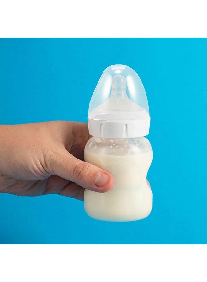 Amosfun 4Pcs Baby Bottle Caps Replacement Clear Milk Bottle Lids Plastic Wide Mouth Baby Feeding Bottle Dome Caps Dust Cover Baby Bottle Accessories - Image 3
