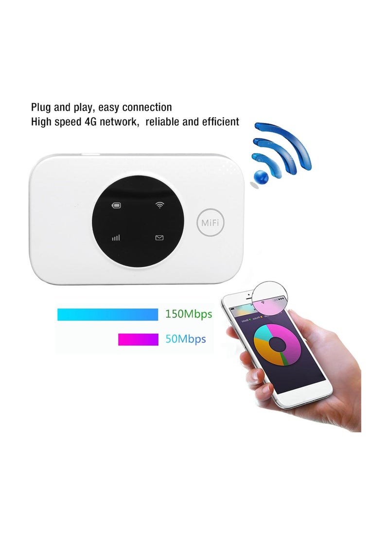 Raxoom Mobile Wi Fi Hotspots, Portable Travel Router Supports 10 Users at The Same Time, 3000mAh Large Battery, 300Mbps Pocket Wi Fi Device for Outdoor Camping  - Image 2
