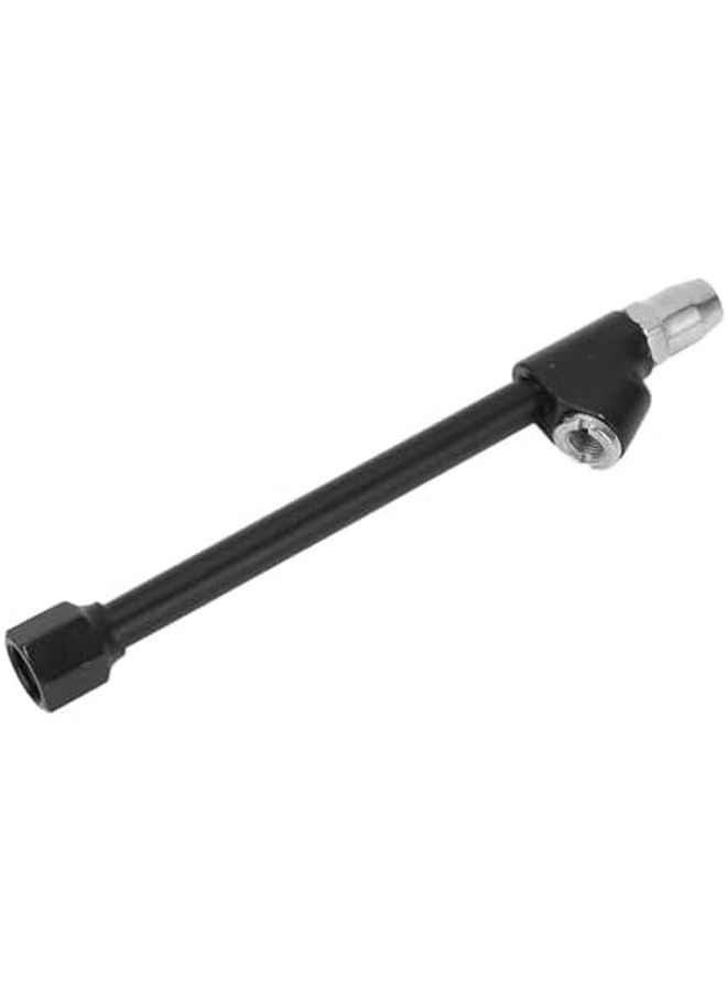 دبل هيد هواء تشاك 1 4 إن بي تي سبيكة الزنك زاوية مرنة تضخيم الإطارات 10 حزمة أسود - Image 3