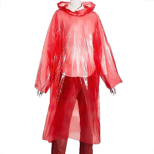 HACER Disposable Raincoat Poncho with Hood Raingear Travel Rainsuit Barsaati Water Resistant Rainwear for Men Women (Random, Pack of 3) - Image 4
