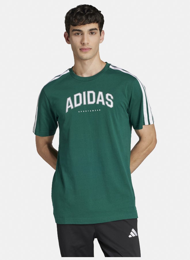 Adidas تي شيرت جرافيك رجالي خطي من كودز كوليجيت - Image 1