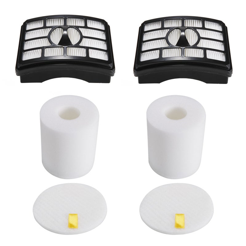 2 HEPA Filter  2 Foam Flet Filter Kit for Shark Rotator Pro LiftAway NV500 NV501 NV505 NV552 HEPA Filter  Foam Filter Kit Part  XFH500  XFF500