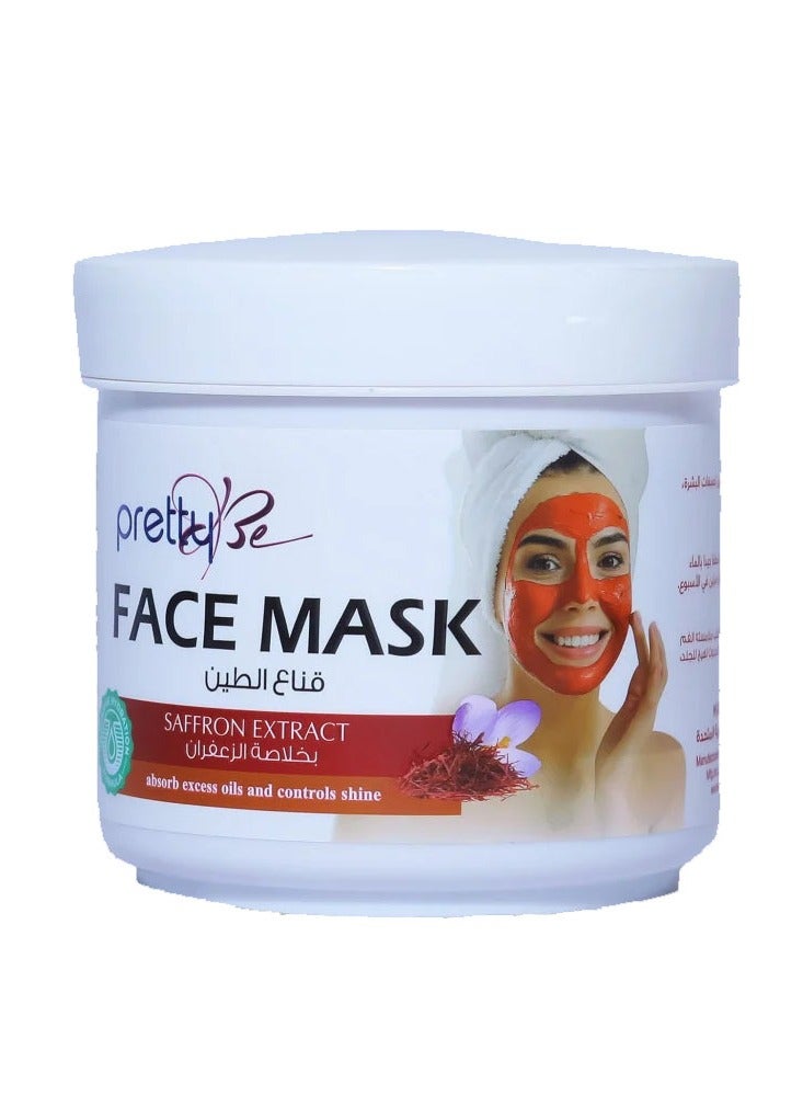 Pretty Be Facial clay mask with saffron extract 600 ml  - Image 1