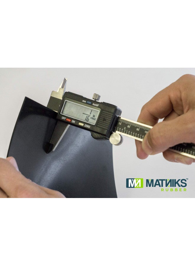 MATNIKS ورقة مطاط سيليكون من MATNIKS 12x12 بوصة بسمك 1/16 أسود ديرو A65 حشوات ثقيلة عالية الحرارة للاستخدام DIY مواد صلبة وسادة دعم تسوية أختام واقيات بامبرز حماية أغطية مضادة للانزلاق بدون تسربات - Image 4