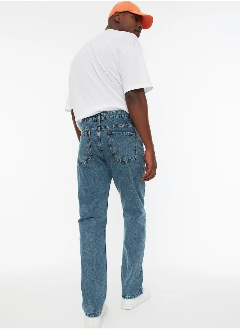 trendyol Light Wash Straight Fit Jeans