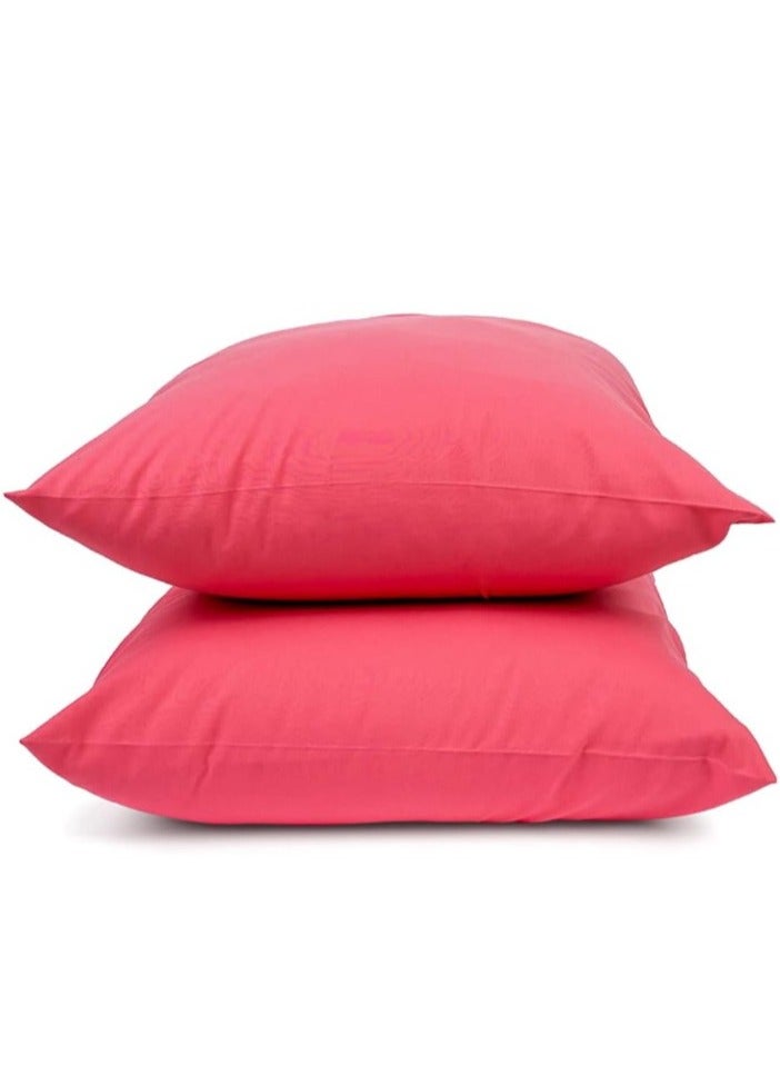 Pillowcase Set 50 x 70 cm Made of Cotton - Pink - Image 1