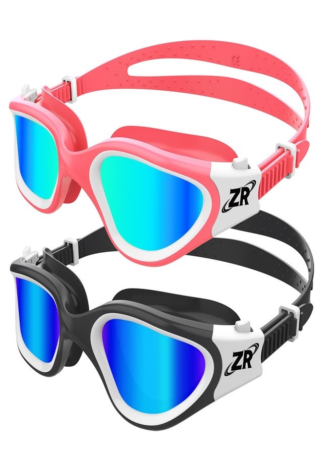 ZIONOR Kids Swim Goggles, 2 Packs G1MINI Polarized Swimming Goggles for Girls and Boys, UV Protection Anti-Fog for Child and Youth （BlueLens+GoldLens） - Image 1