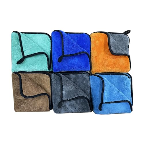 DETACHI Dual Sided Microfiber Cloth for Car/Bike (1pc - 40x40 cm, 900 GSM),Thick Lint & Streak-Free Multipurpose Cloths | Absorbent Extra Thick Plush Towel for Cleaning, Washing & Drying-Grey - Image 5