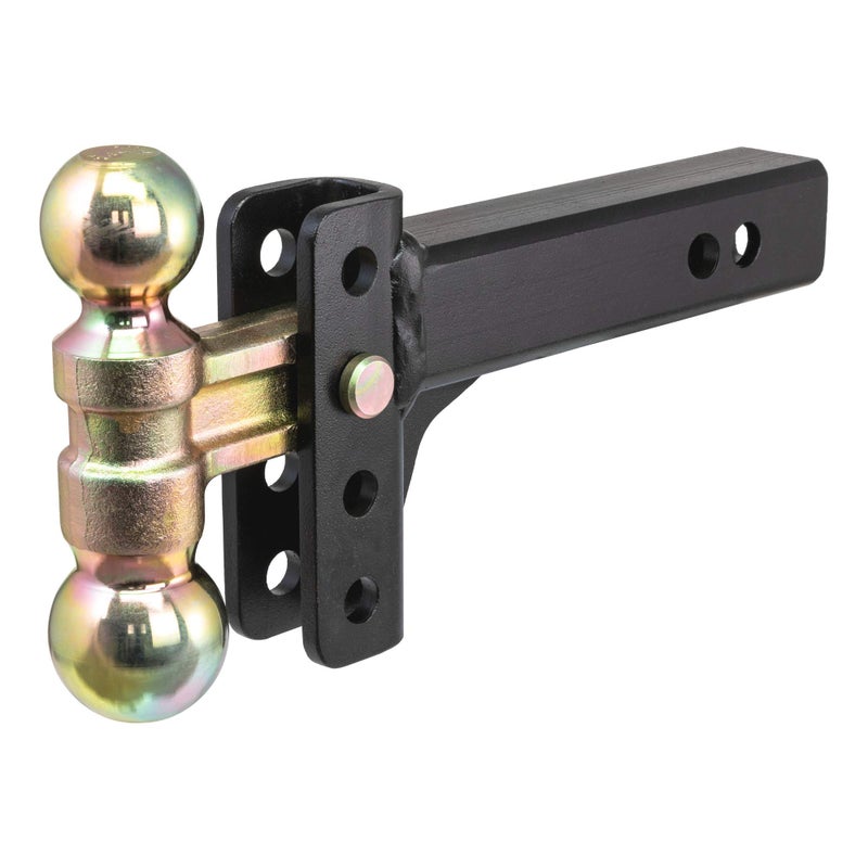 CURT 45903 Slim Adjustable Trailer Hitch Ball Mount Fits 2Inch Receiver 334In Drop 2 or 2516Inch Balls 10000 Pounds