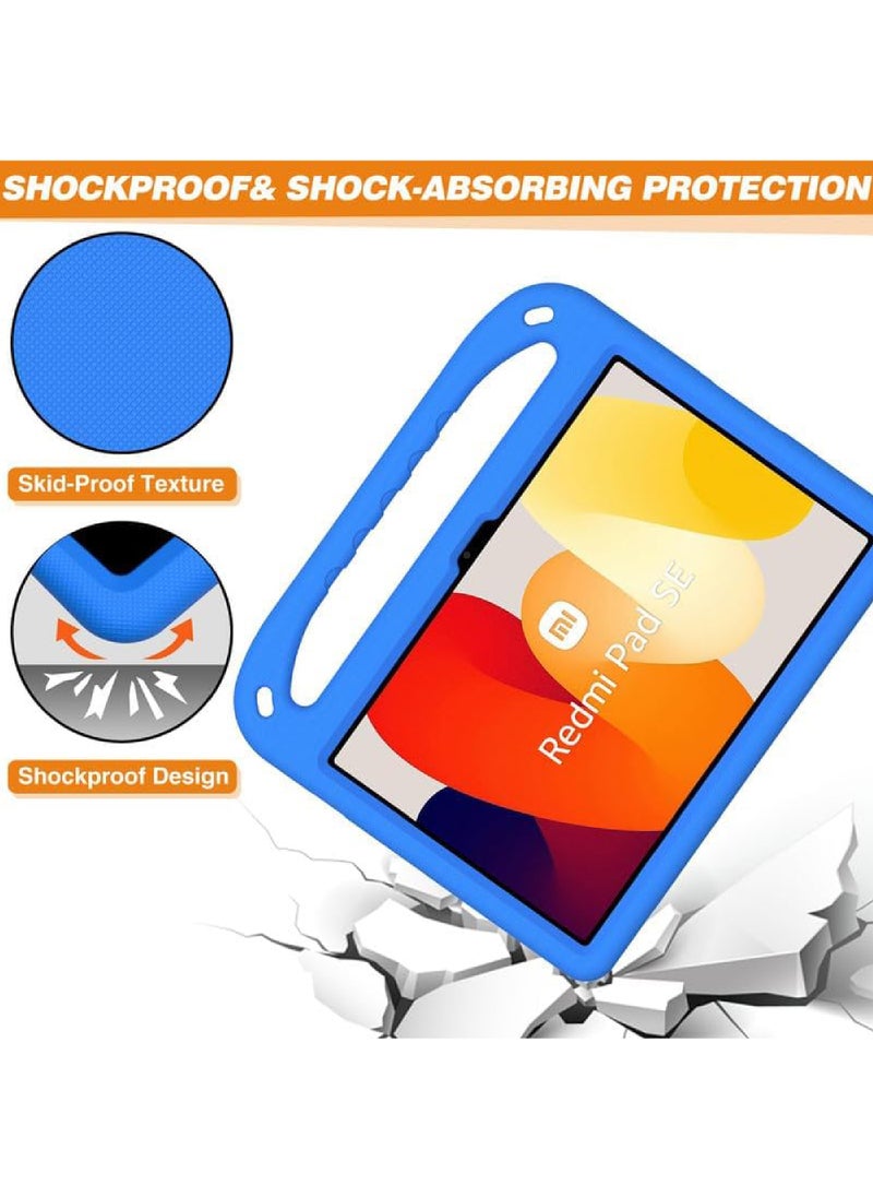 Captaintech Shockproof Kids Case for Xiaomi Redmi Pad SE 11-Inch – Lightweight EVA Foam Cover with Handle & Stand, Durable Tablet Protector  - Image 5
