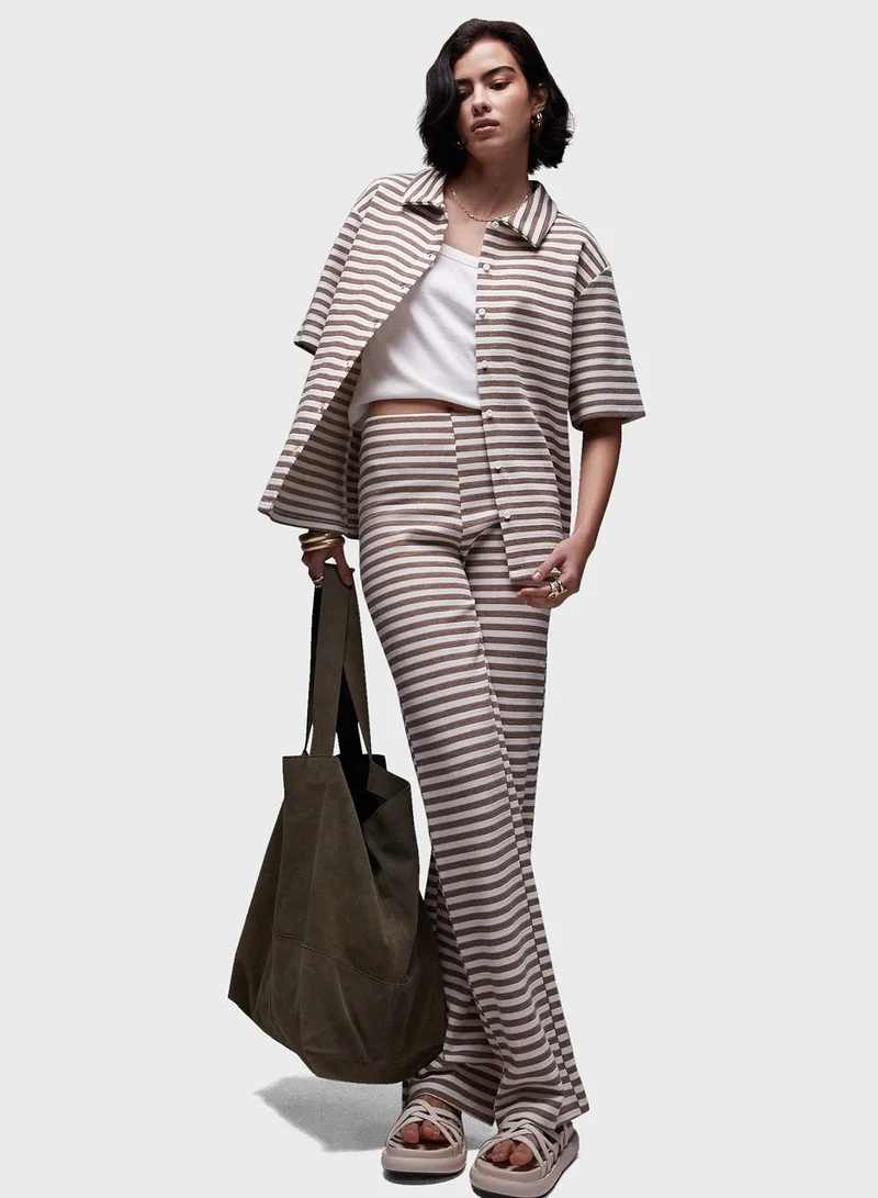 TOPSHOP Striped Button Down Shirt