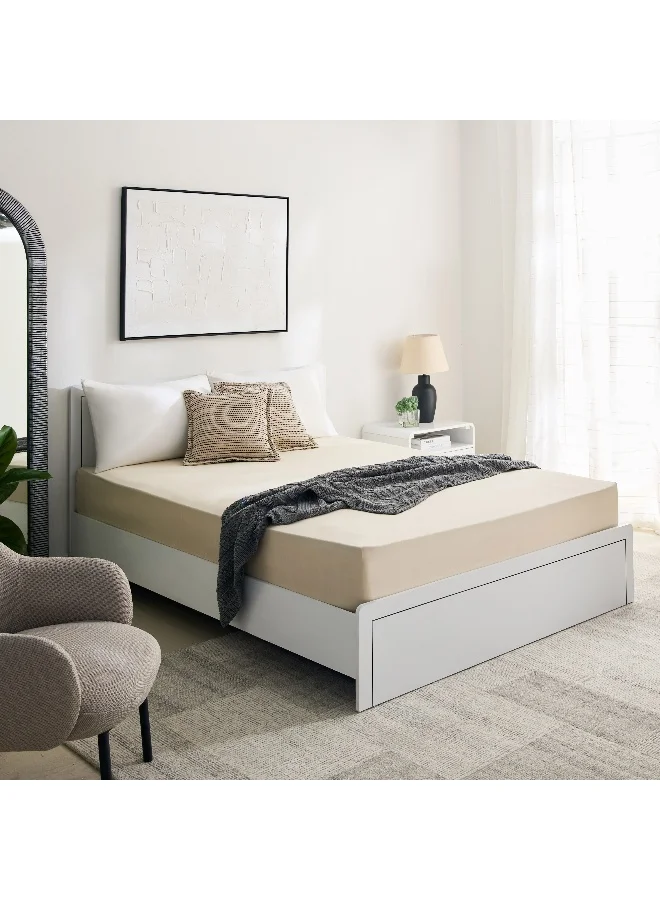 Home Box Essential Cotton Olympic Queen Fitted Sheet - 160X200+36 Cm