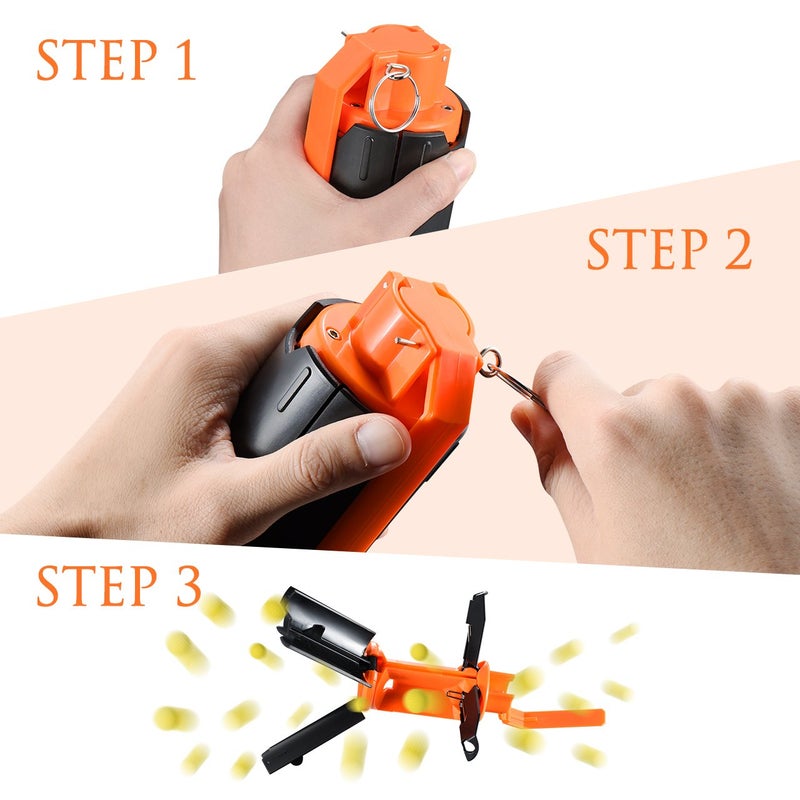 Aevdor CS-Grenade Set, 2Pcs Plastic Toy-Grenade for CS Battle Game - Image 2