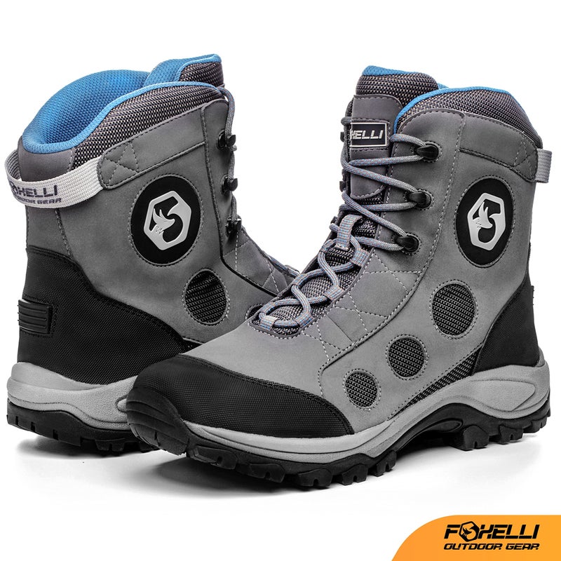 Foxelli Wading Boots â€“ Lightweight Fly Fishing Boots for Men, Rubber Sole Wading Shoes - Image 2