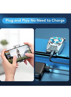 Y&D Phone Cooling Fan, Portable Mini Heatsink for iPhone iOS/Android Gaming Semiconductor Cooler (Silver)  - Image 4