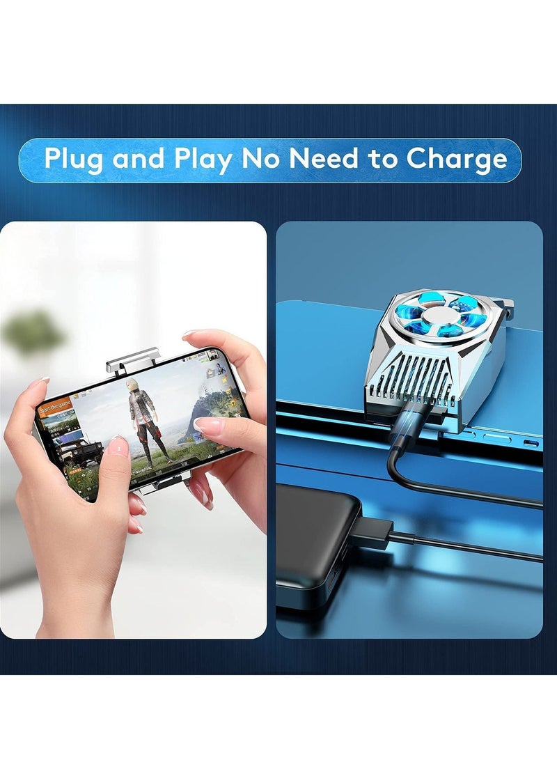 Y&D Phone Cooling Fan, Portable Mini Heatsink for iPhone iOS/Android Gaming Semiconductor Cooler (Silver) - Image 4