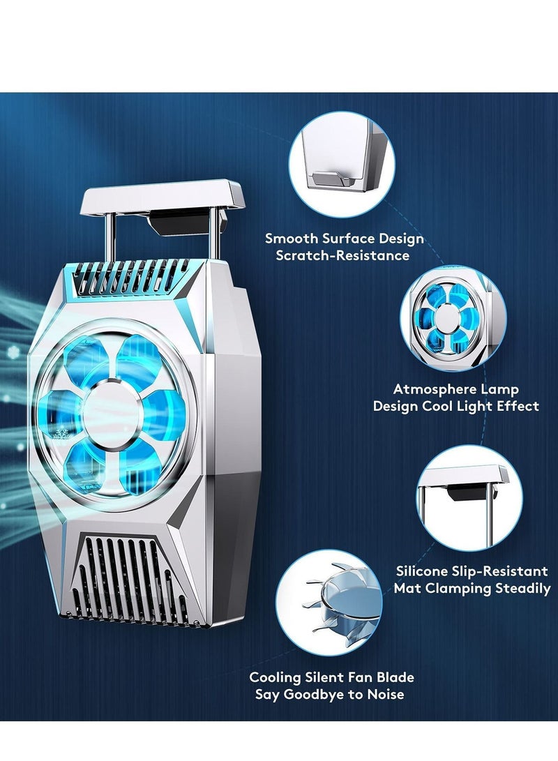 Y&D Phone Cooling Fan, Portable Mini Heatsink for iPhone iOS/Android Gaming Semiconductor Cooler (Silver) - Image 5
