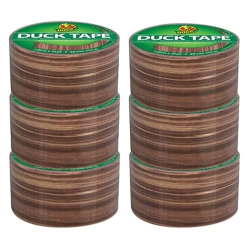 Duck Brand Duck Printed Duct Tape 6Roll Woodgrain 283051_C - Image 1