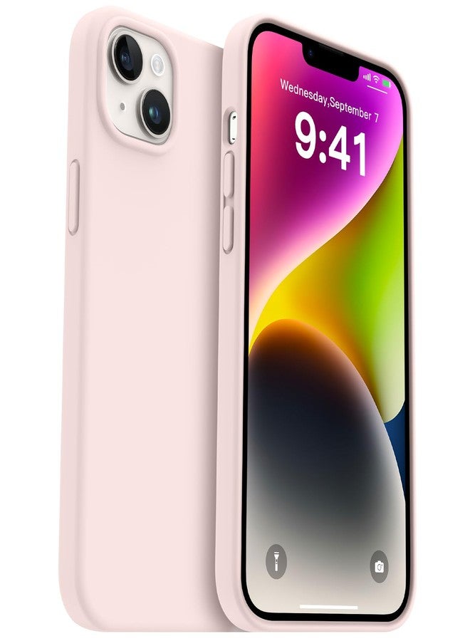AOTESIER Compatible with iPhone 14 Plus Case, [Upgraded Liquid Silicone] [Soft Anti-Scratch Microfiber Lining] Shockproof Full Body Protective Phone Case for iPhone 14 Plus, 6.7 inch - Chalk Pink - Image 1