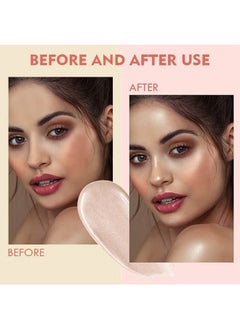Ushas Glow Shimmer Spray - Shimmer Body Oil Liquid Easy to Push Away Natural Moisture Glitter Face Brightening Glow Pearl Highlighter Illuminator Shine Contouring Makeup for Face and Body #01  - Image 5