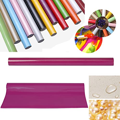 WALLTON - Purple Gloss Peel and Stick Self-Adhesive Removable Thicken Waterproof for Kitchen Countertop Cabinet Wardrobe - 16''x''72 Inches - Image 4