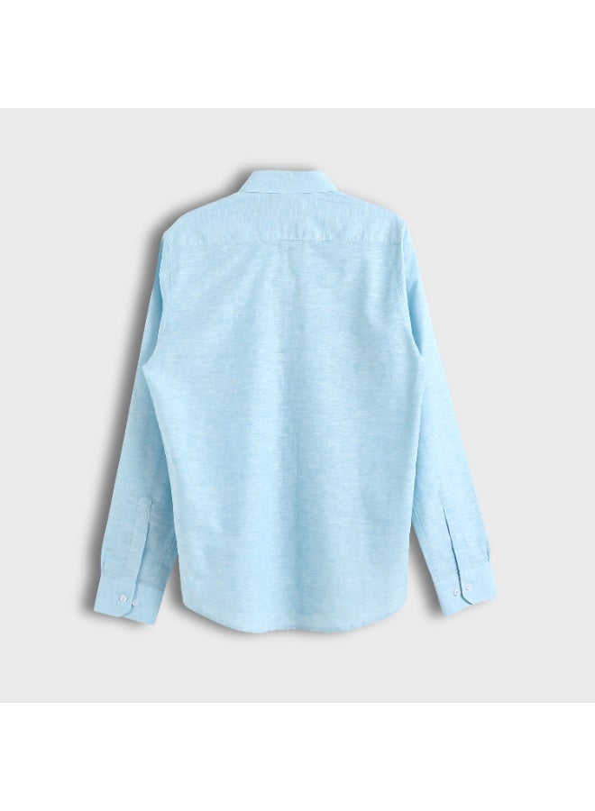 Andora Regular Fit Long Sleeve Shirt - Light Blue - Image 2