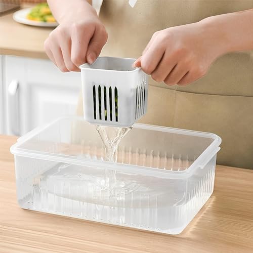 TAZLYN Refrigerator Organizer - 6GRID PK1 Fridge & Freezer Storage Boxes - Food Storage Containers & Accessories - Image 4