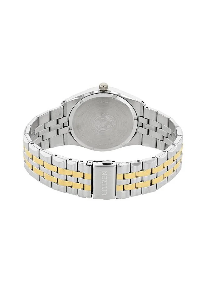 CITIZEN Men's Stainless Steel Strap with Two-Tone Gold Plating Eco-Drive Standard Watch BM7334-66L - 40 mm