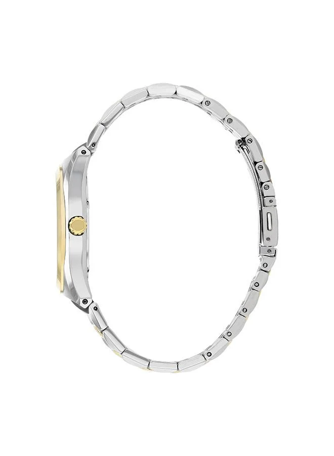CITIZEN Men's Stainless Steel Strap with Two-Tone Gold Plating Eco-Drive Standard Watch BM7334-66L - 40 mm
