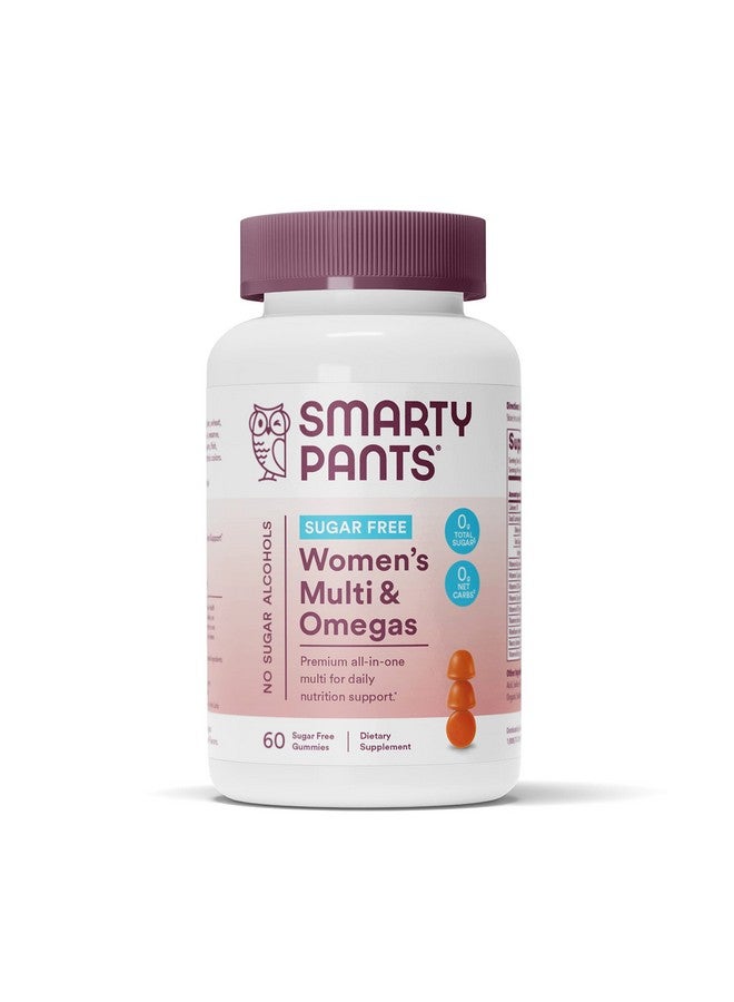 SmartyPants Vitamin Gummies For Women Sugar Free Gummies With Vitamin D3 K B12 Zinc & Folate Omega 3 Ala From Flaxseed Oil Erythritol Free No Sugar Alcohols (60 Gummies) 20 Day Supply - Image 1