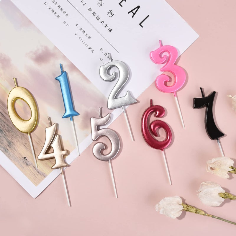 PHD CAKE 10-Count 0-9 Champagne Gold Number Birthday Candles, Number One Birthday, Champagne Number Candles, Party Celebration, Baby Showers - Image 4