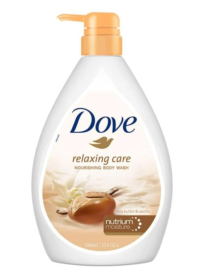 Dove Relaxing Shea Butter Body Wash 1000 ML - Image 1