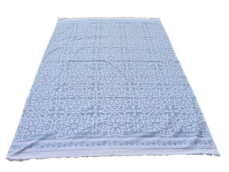 Mandhania Cotton Soft Premium Light Weight Single Bed Solapur Blanket , Brown - Image 4