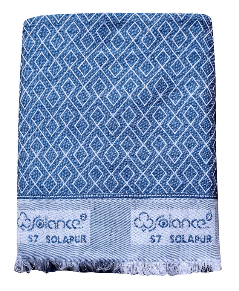 Mandhania Cotton Soft Premium Light Weight Single Bed Solapur Blanket , Brown - Image 2