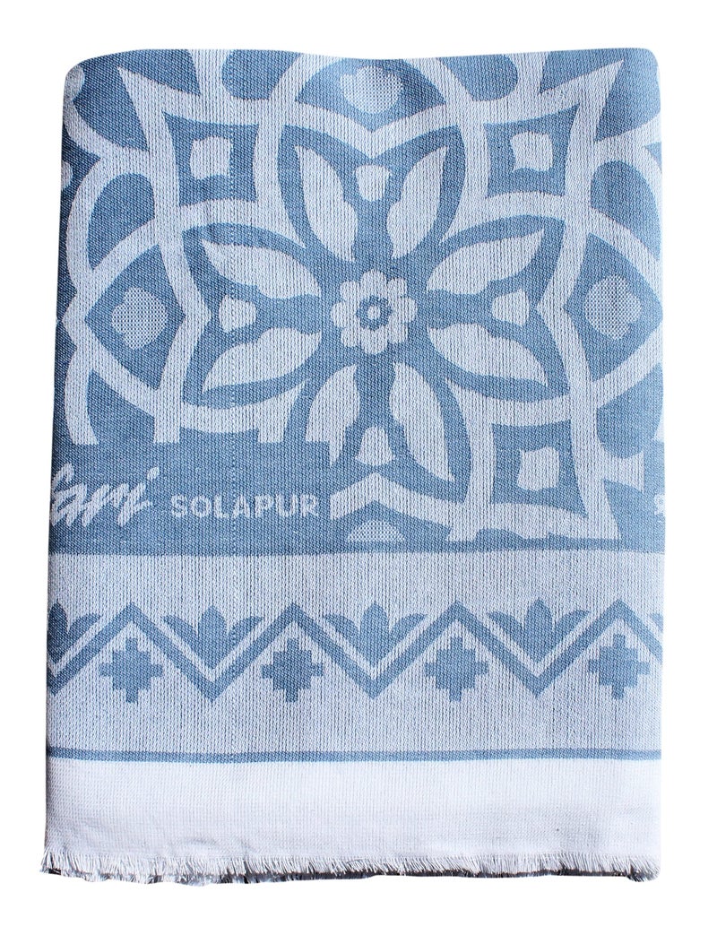 Mandhania Cotton Soft Premium Light Weight Single Bed Solapur Blanket , Brown - Image 1